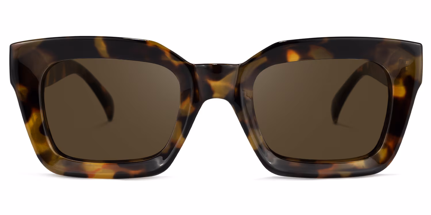 Classic Tortoise Square Sunglasses with Timeless Design