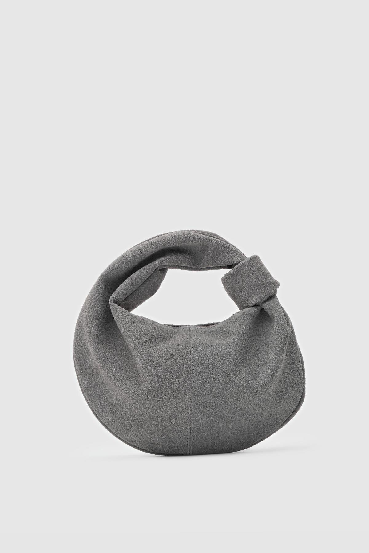 Elegant Grey Hobo Bag