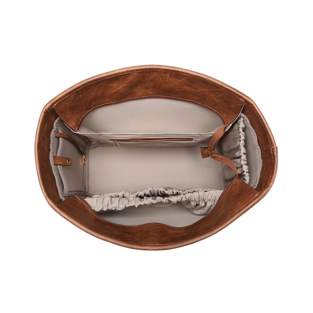 Stylish Faux Leather Tote Bag